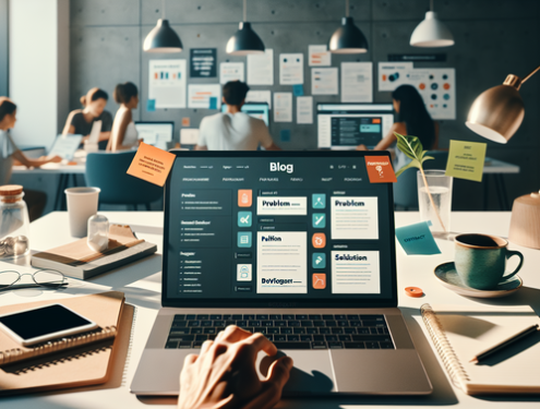 Ev ofisinde portföy, sözleşme ve freelancer profilleriyle modern freelance çalışma sahnesi.